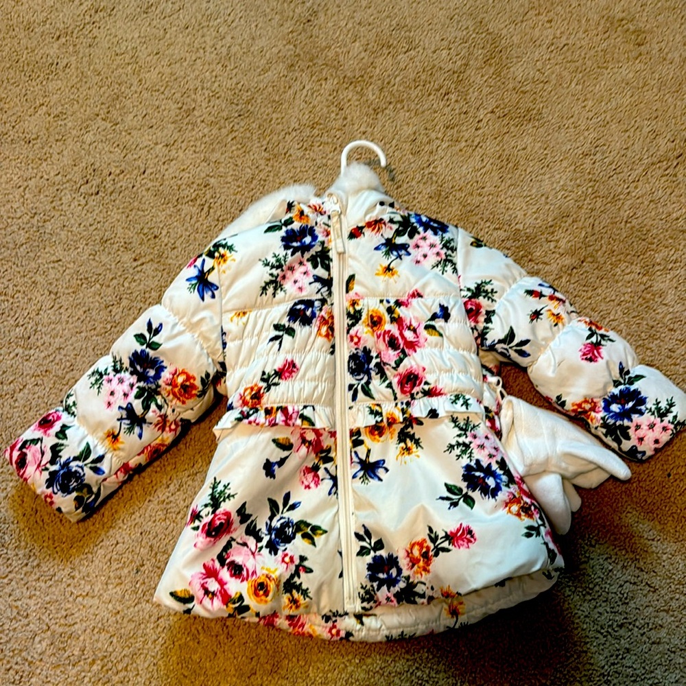 Rothschild Puffer Jacket with flowers